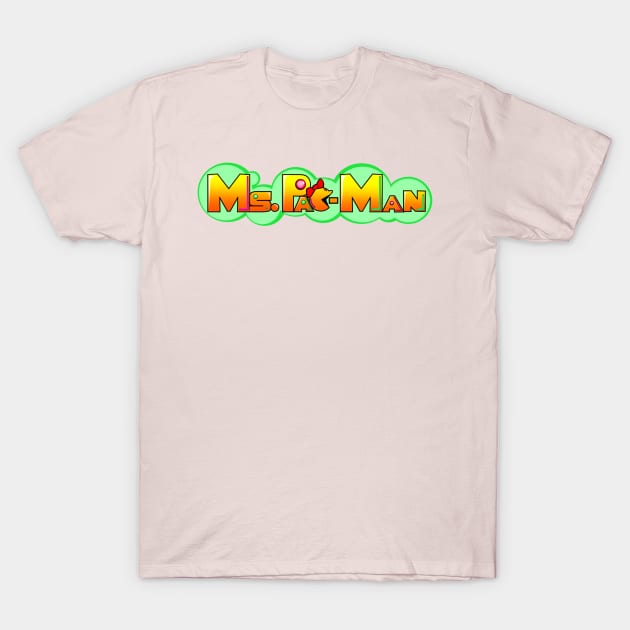 Modern Ms. Pac-Man Logo T-Shirt by En.ReSourcer